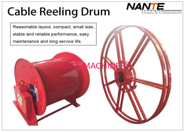Red Color Motorized Cable Reeling System With Optimal Corrosion Protection