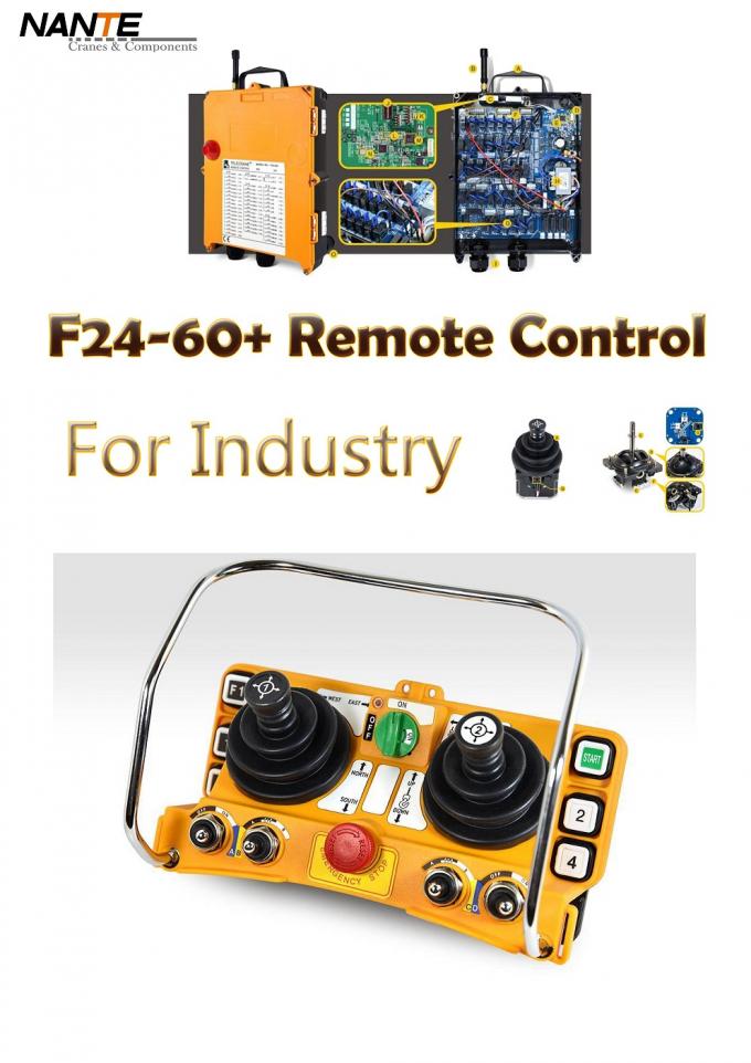 Double Joystick Remote Control Wireless Hoist Remote Control 5 Level IP65