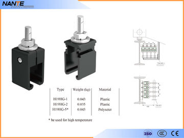 Black Plastic / Steel Conductor Rail System NSP-H19 Accessories Hanger