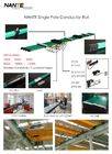 NSP Series Aluminium / Copper Crane Joint For Unipole Insulated Conductor Rail