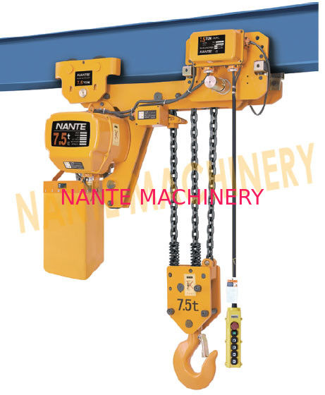 7.2 m / Min Max Lifting Speed 10 Ton Electric Chain Hoist For Single / Double Speed