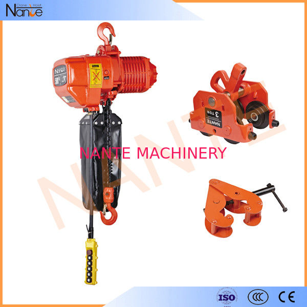 Construction 1/4 Ton Low Headroom Chain Hoist With Limit Switch