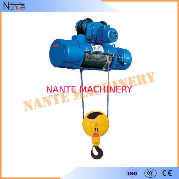 High Speed Monorail 3 Phase Electric Wire Rope Hoist 20 Ton 0.5~8m/min