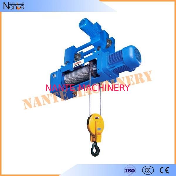High Speed Monorail 220V - 440V Electric Wire Rope Hoist with Trolley